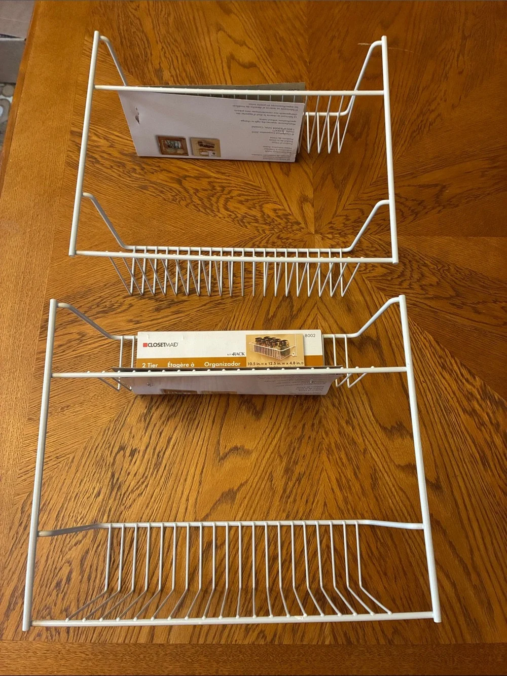 ClosetMaid White 2-Tier Over-Door Wire Rack Pair